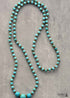 Boho Necklace, Mala Stone Beads Turquoise